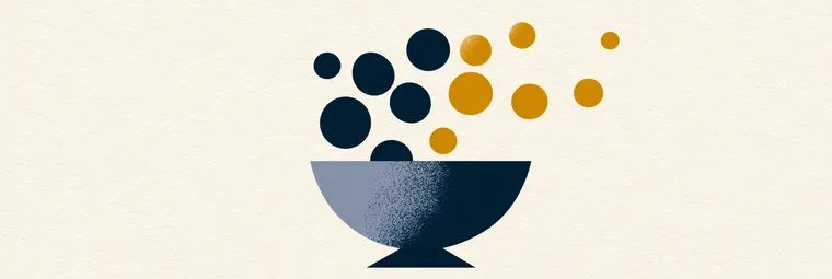 Illustration: Lose fallen in eine Urne — Symbolbild zum gerichtlichen Losverfahren